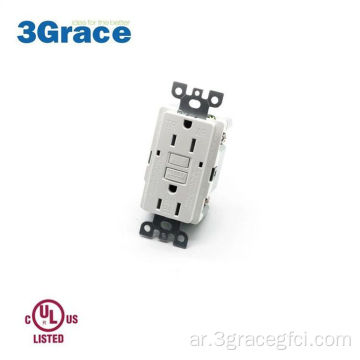 15A 125V الولايات المتحدة الأمريكية وكندا التبديل GFCI